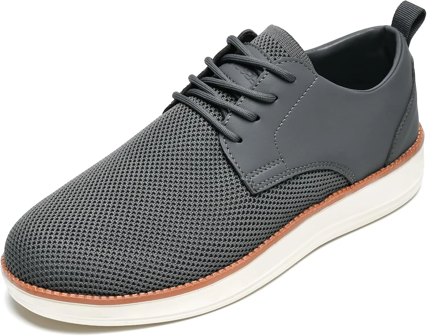 Men's Casual Dress Oxfords Shoes Breathable Knit Leisure Fashion Sneakers Lightweight Comfortable Walking Shoes