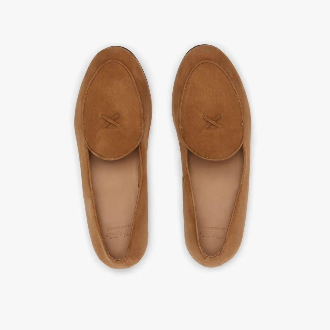 Men's Cognac Suede Milano Loafer From Del Toro Shoes