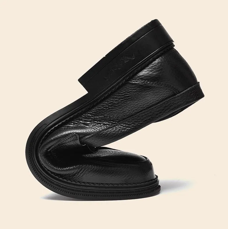 Men's Comfort Dress Shoes Casual Business Oxford Shoes for Men Classic Slip On Pointed Toe Derbys Shoes