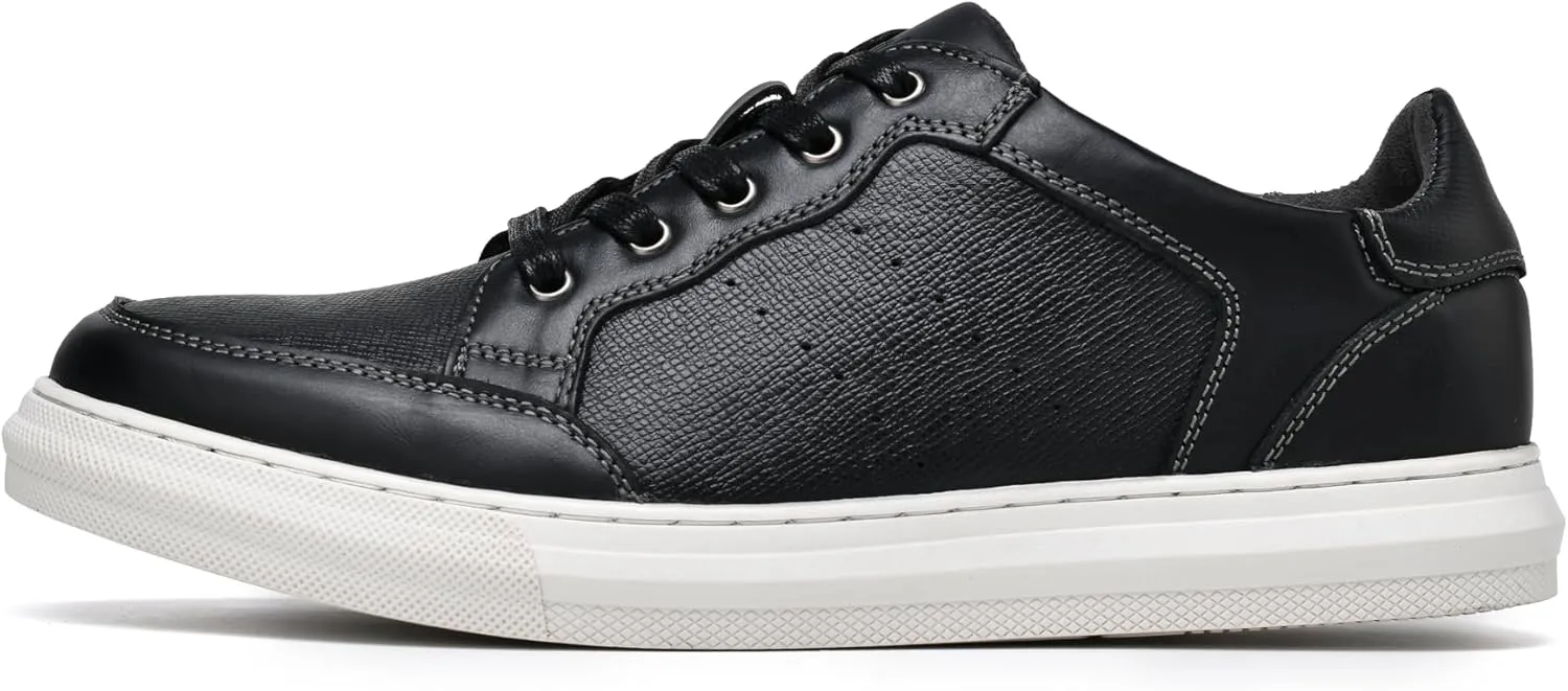 Mens Dress Casual Sneakers Business Casual Shoes Oxford Shoes for Men Mens Brown Dress Shoes Actual Leather Comfortable Mens Casual Oxford Shoe for Bussines Wedding