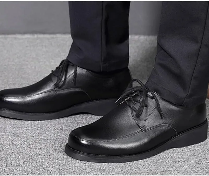 Mens Dress Oxford Formal Shoes Leather Business Shoes Gifts Wide Width Comfortable