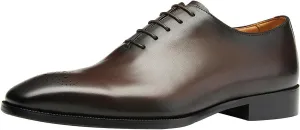 Mens Dress Oxford Shoes Business Casual Wholecut Tuxedo Wedding Shoes for Men