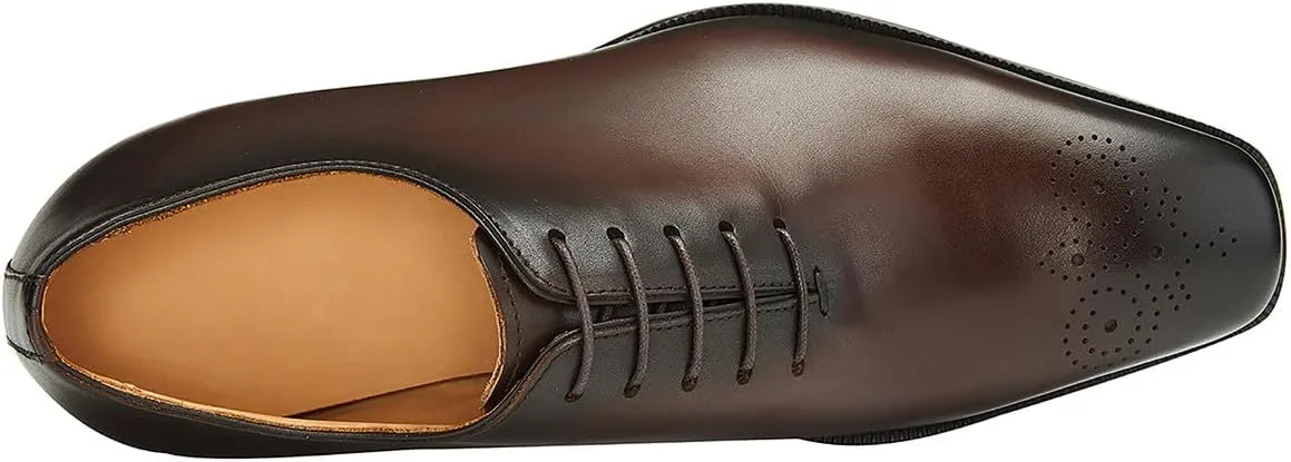 Mens Dress Oxford Shoes Business Casual Wholecut Tuxedo Wedding Shoes for Men