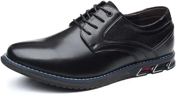 Men’s Dress Shoes Casual Oxford Leather Shoes No-Strip Comfortable Derby Orthopedic Sneakers Business Office Loafers