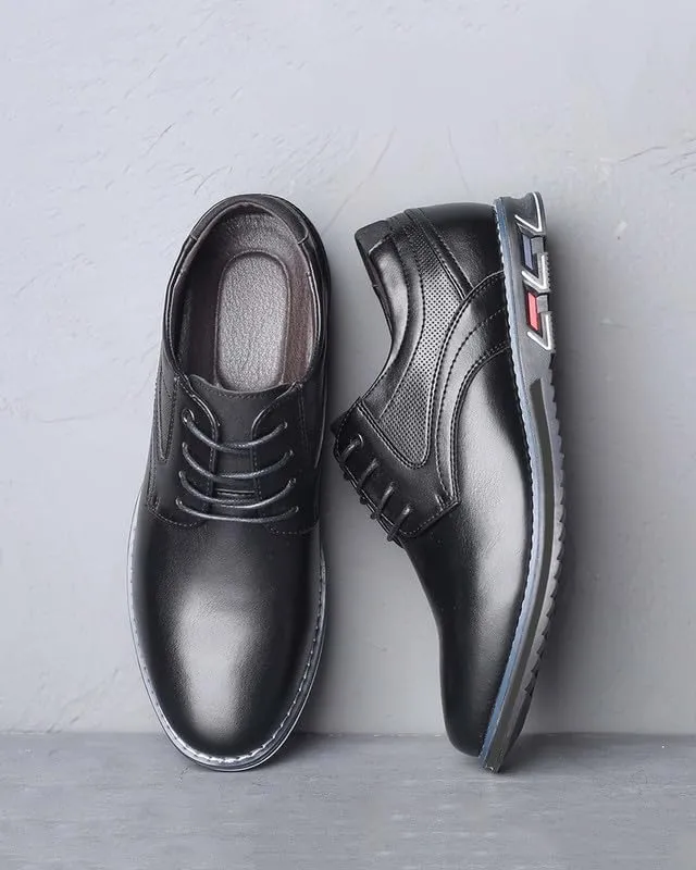 Men’s Dress Shoes Casual Oxford Leather Shoes No-Strip Comfortable Derby Orthopedic Sneakers Business Office Loafers