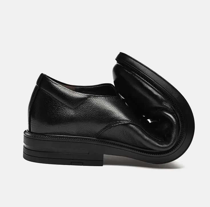 Men's Dress Shoes Fashion Patent Leather Oxford Shoes Business Wedding Lace Up Leather Shoes(Black,8)