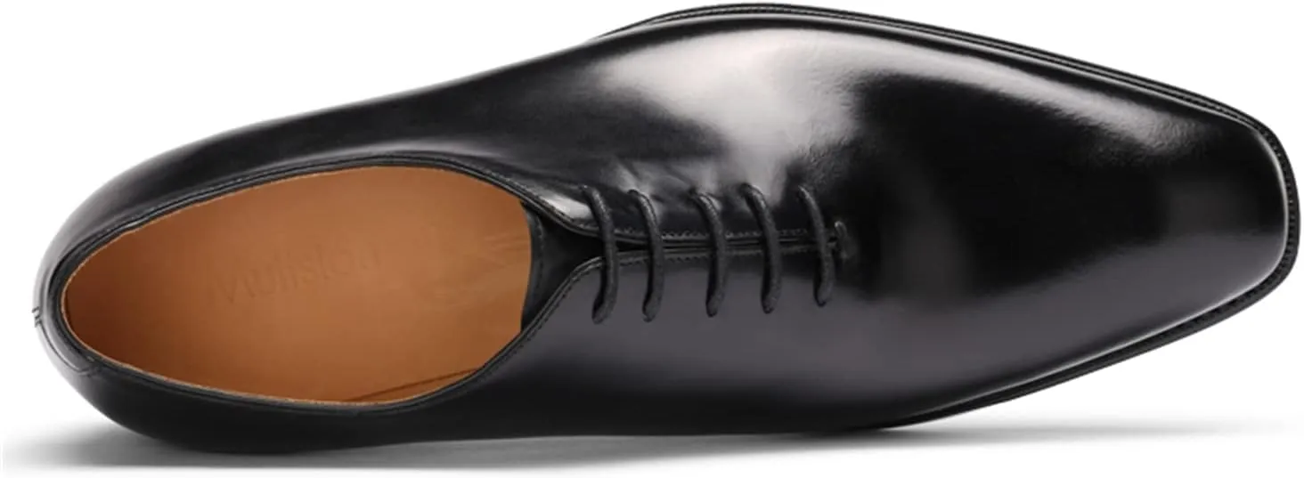 Mens Dress Shoes Leather Plain Toe Whole-Cut Oxford Shoes for Men