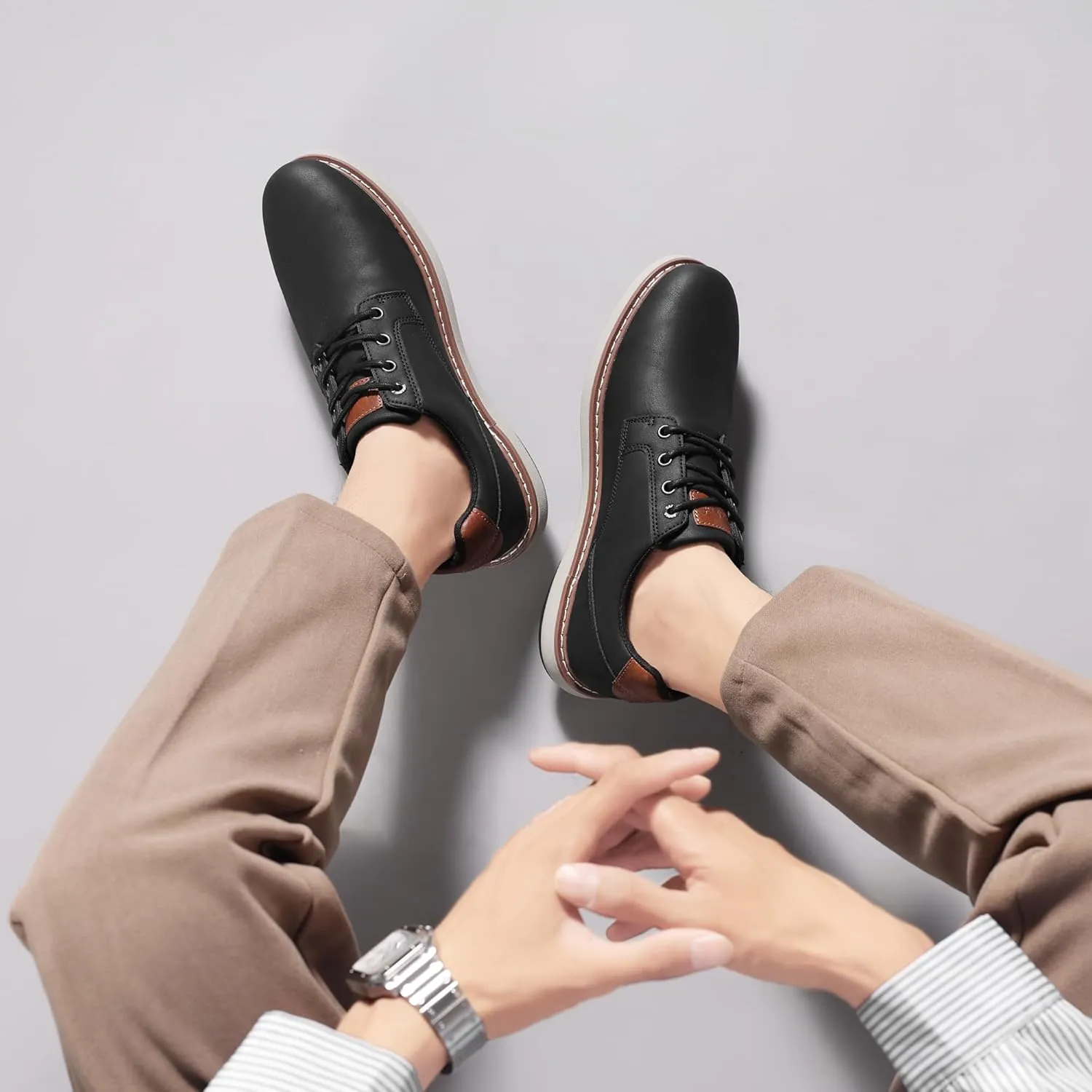 Men's Dress Sneakers Oxfords Comfortable Casual Shoes