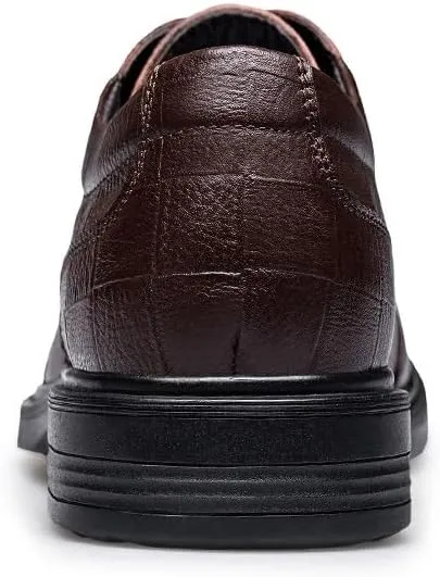 Men's Faux Patent Leather Brogue Oxfords Shoes Classic Lace-up Formal Tuxedo Dress Shoes for Men