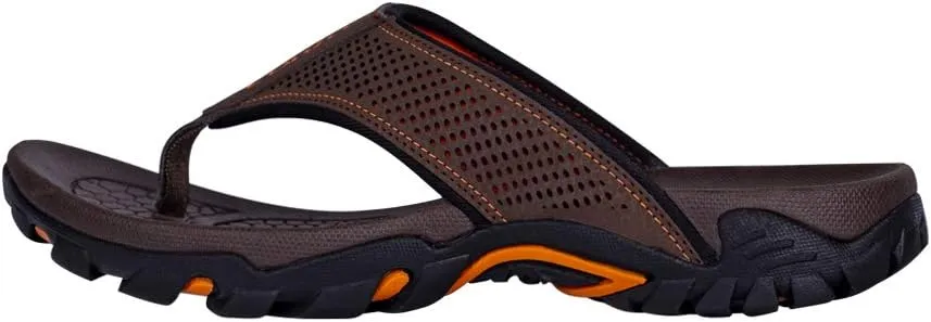 Mens Flip Flops Comfort Sport Thong Sandals for Indoor Outdoor Casual Beach Flip Flops for Men with Arch Support