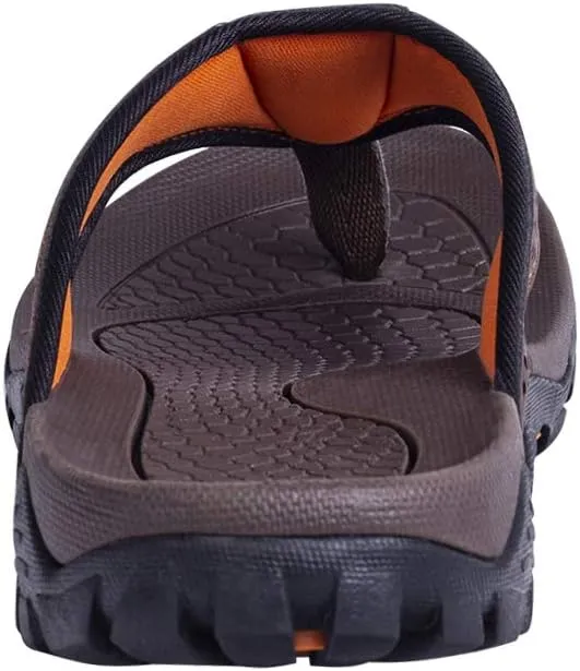 Mens Flip Flops Comfort Sport Thong Sandals for Indoor Outdoor Casual Beach Flip Flops for Men with Arch Support