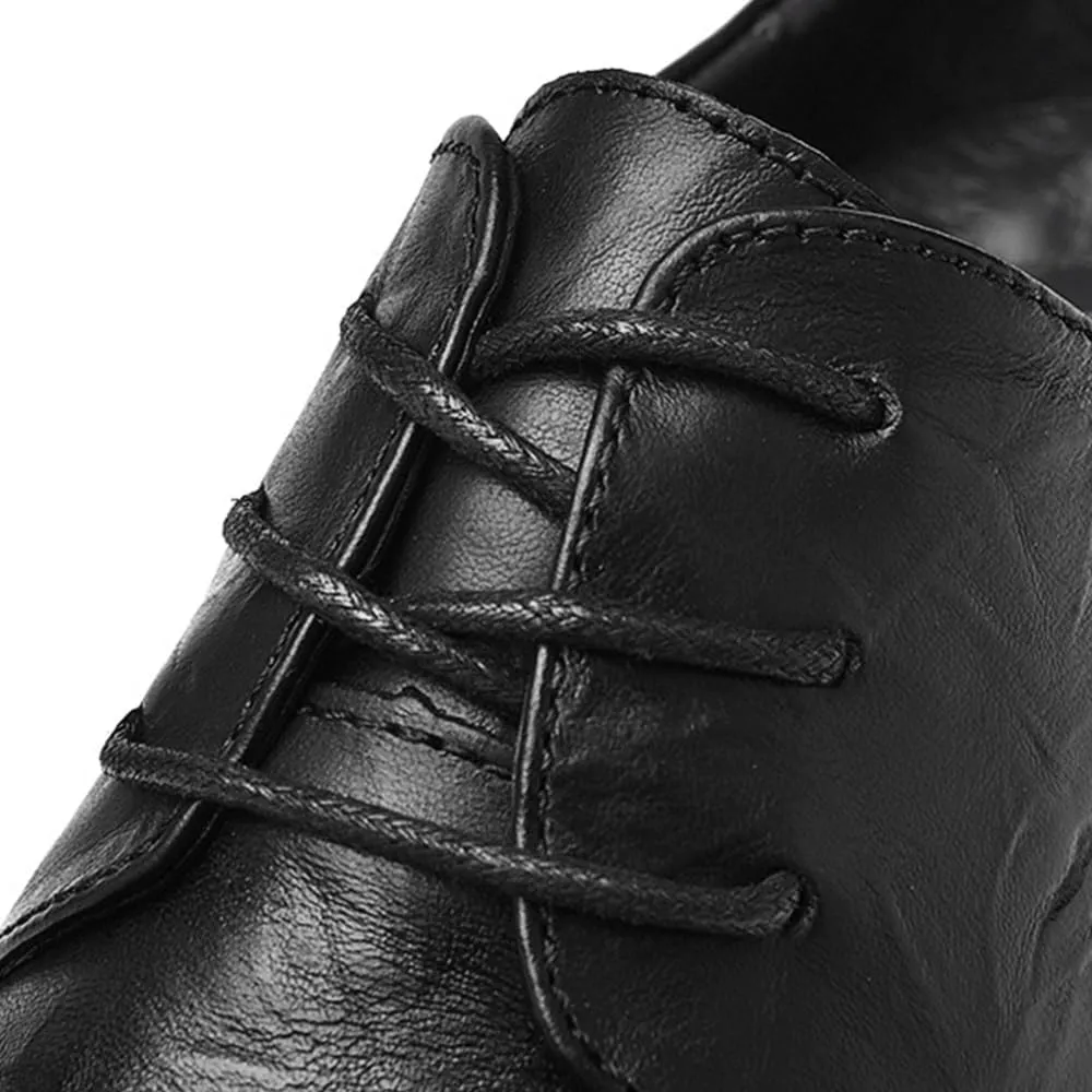 Mens Formal Business Oxfords Genuine Leather Classic Dress Shoes for Men Comfortable Lace Up Tuxedo
