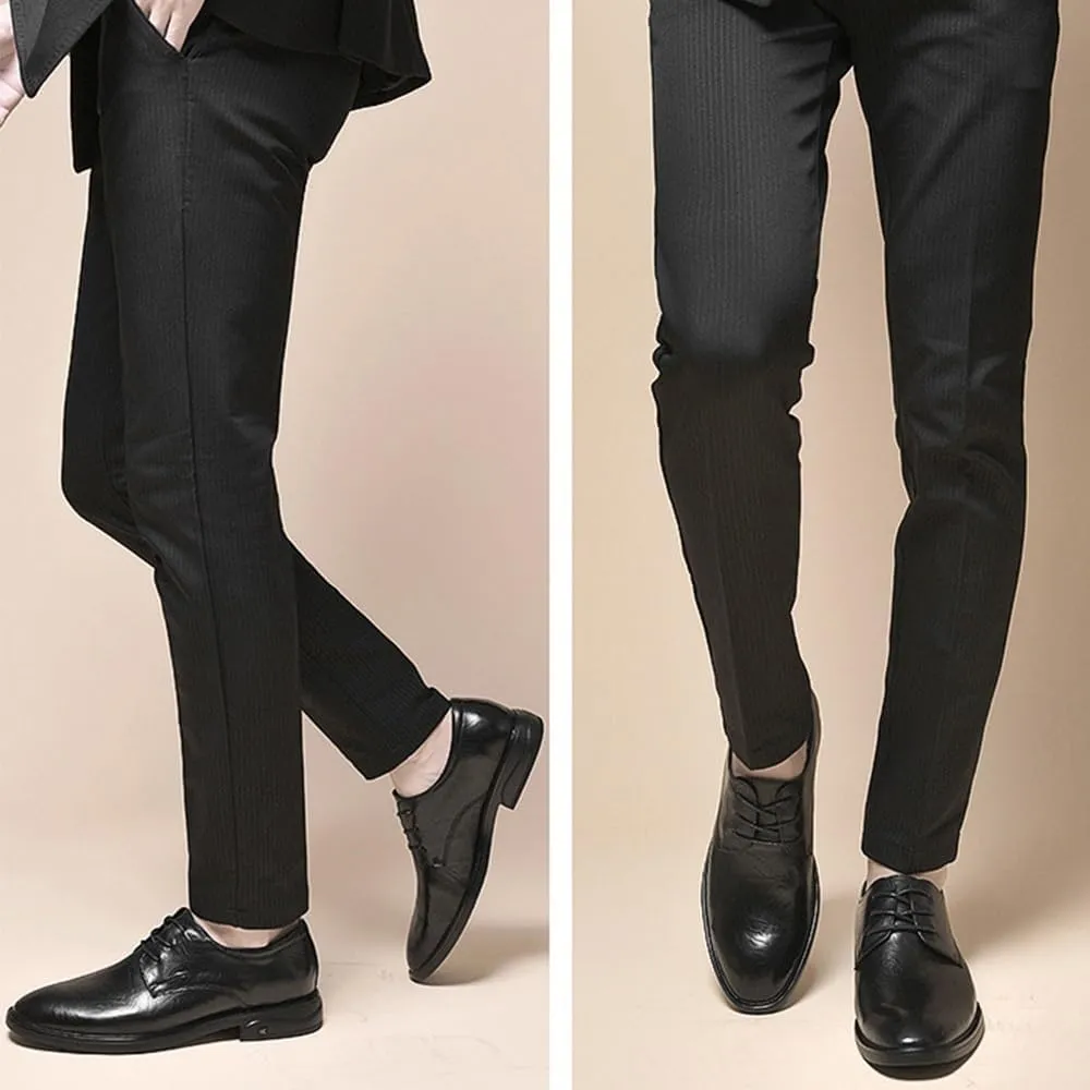 Mens Formal Business Oxfords Genuine Leather Classic Dress Shoes for Men Comfortable Lace Up Tuxedo