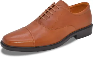 Mens Genuine Leather Dress Shoes Square Toe Formal Business Office Work Lightweight Comfortable Lace-up Oxford Shoes