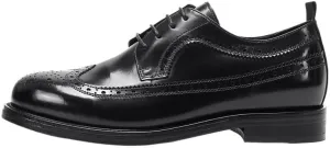 Men's Genuine Leather Hand Stitched Dress Oxfords Inner Height-Enhancing Carving Brogue Tuxedo Shoes Comfortable Casual Walking Shoes