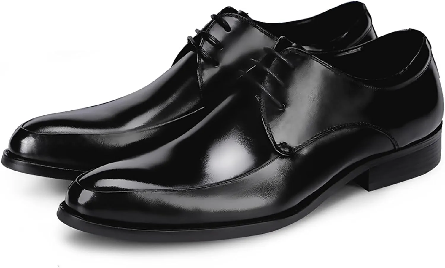 Men's Leather Dress Shoes for Formal Business Occasions Breathable Oxford Style with Non-Slip Sole Wedding Office Wear