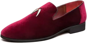 Men's Luxury Penny Loafer Slip-On Velvet Shoes Party Dancing Shoes Suede Wedding Shoes Smoking Slipper Plus Size 38-46