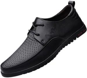 Men's Mesh Breathable Oxfords,Men's Patent Leather Business Oxford Shoes Classic Round Toe Comfortable Dress Loafers Wedding Groomsmen Shoes