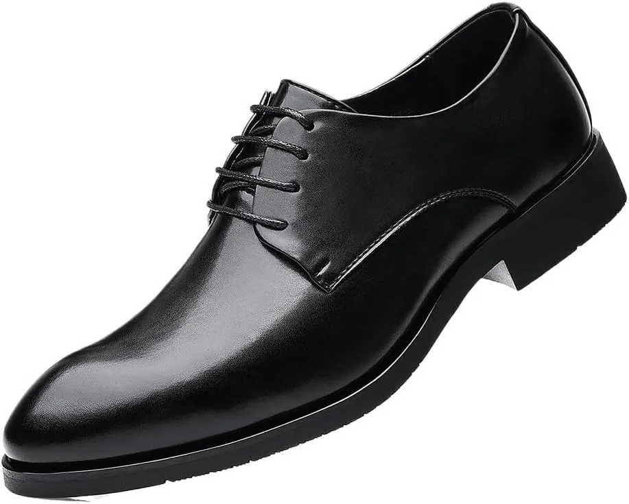 Mens Oxford Dress Shoes Business Leather Lace Up Breathable Brogue Casual Outdoor Comfortable Shoes for Men