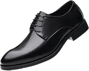 Mens Oxford Dress Shoes Business Leather Lace Up Breathable Brogue Casual Outdoor Comfortable Shoes for Men