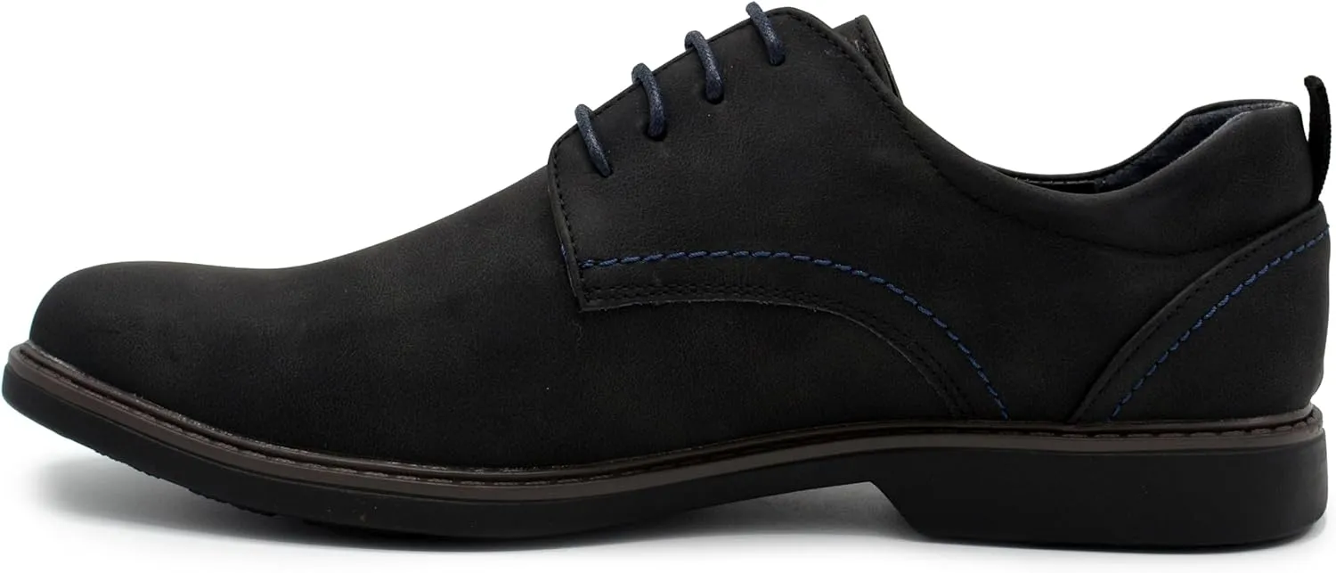 Men's Oxford Dress Shoes, Classic Leather Formal Footwear, Comfort Fit, Lace-Up Business Shoes for Work & Special Occasions