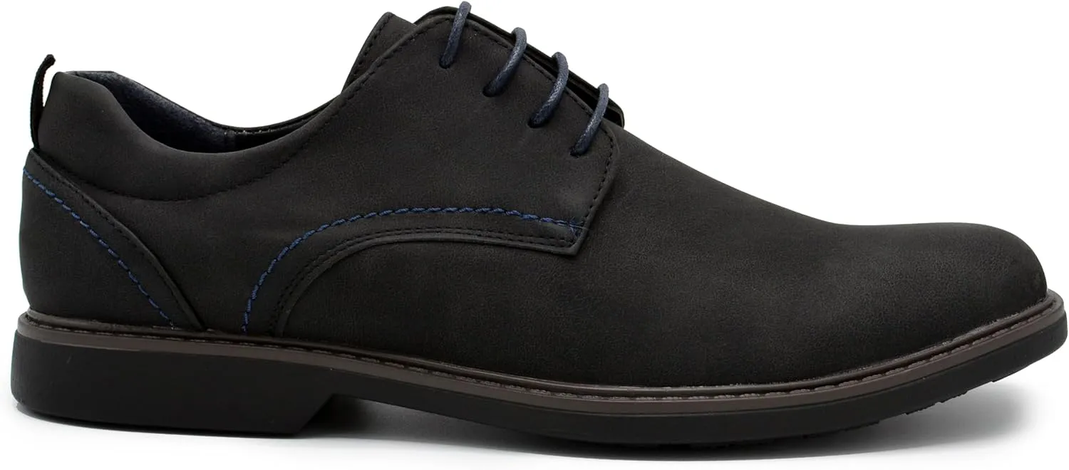 Men's Oxford Dress Shoes, Classic Leather Formal Footwear, Comfort Fit, Lace-Up Business Shoes for Work & Special Occasions