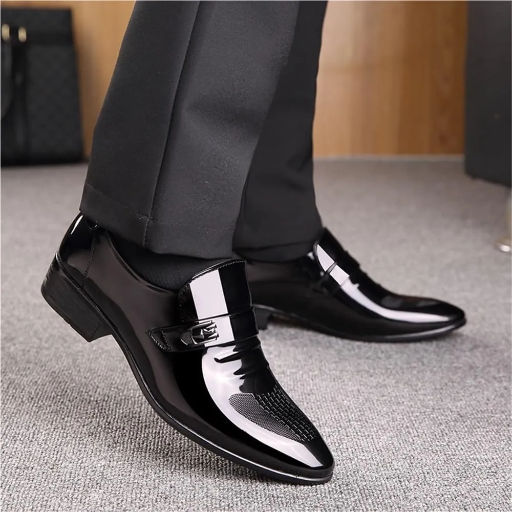 Mens Oxford Dress Shoes Slip On Comfortable Modern Classic Formal Casual Business Wedding Work Shoes