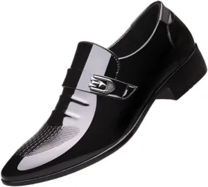 Mens Oxford Dress Shoes Slip On Comfortable Modern Classic Formal Casual Business Wedding Work Shoes