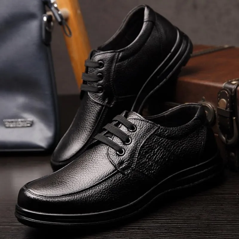 Men's Oxford Shoes Italian-Style Slim Sole Formal Shoes, Sleek Lace-Up Design for Business Lunches Cocktail Receptions, Modern Menswear