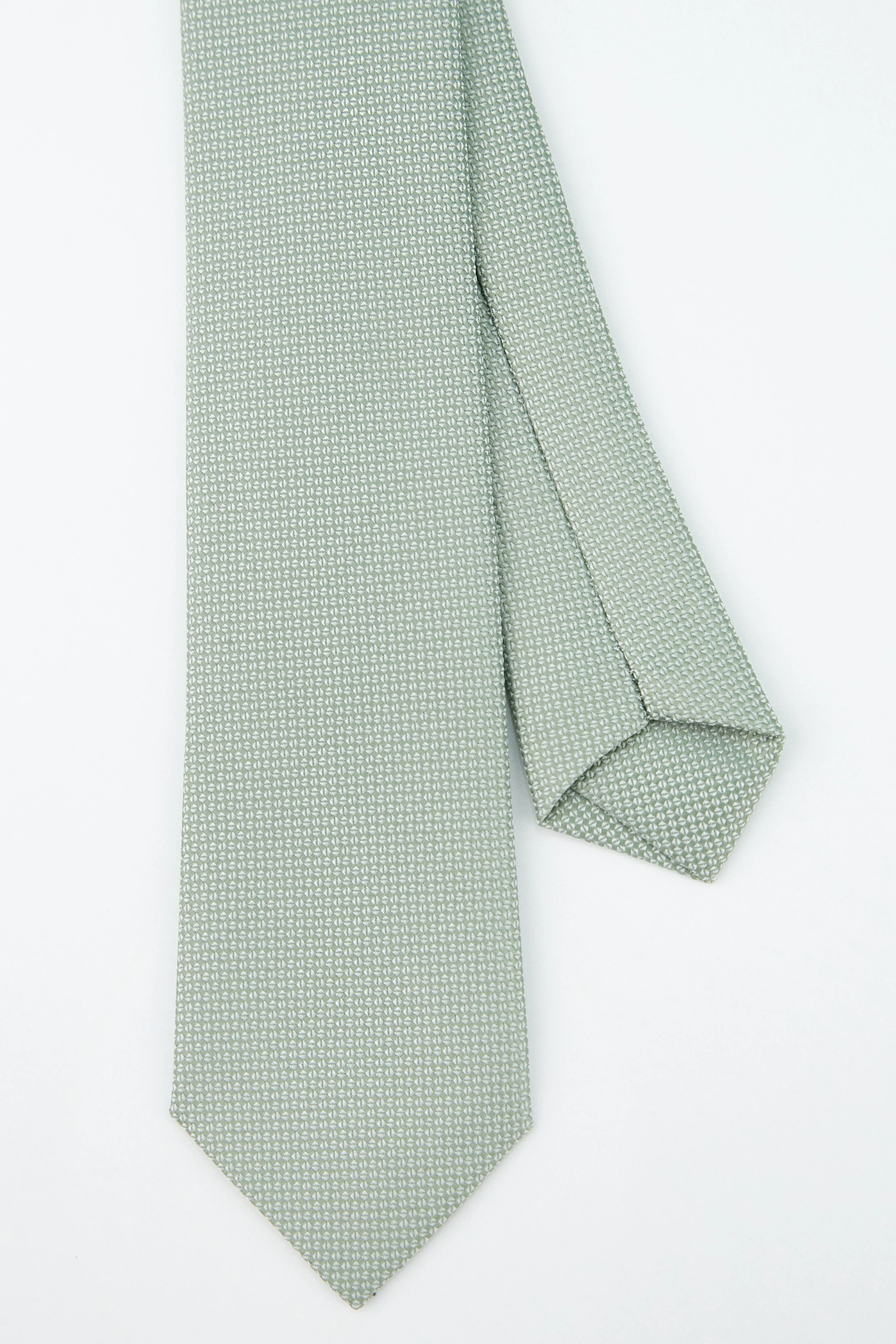 Men’s Oxford Weave Slim Tie Formal Neckwear- Sea Green