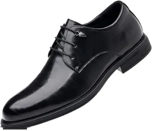 Men's Patent Leather Brogue Oxford Shoes - Stylish Dress Shoes for Business, Weddings, and Office Wear