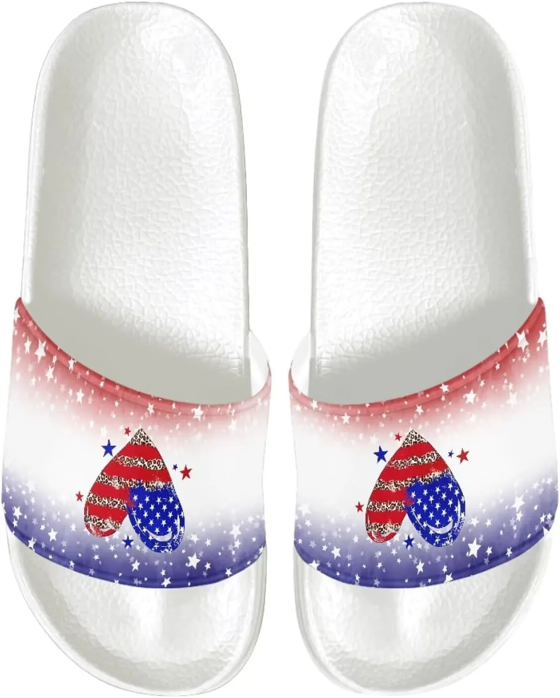 Mens Pillow House Slide Sandals Non-Slip White Bath Sandals Wide Width EVA Flat Shoes Quick Drying Peep Toe Slippers Beach Dress Shoes