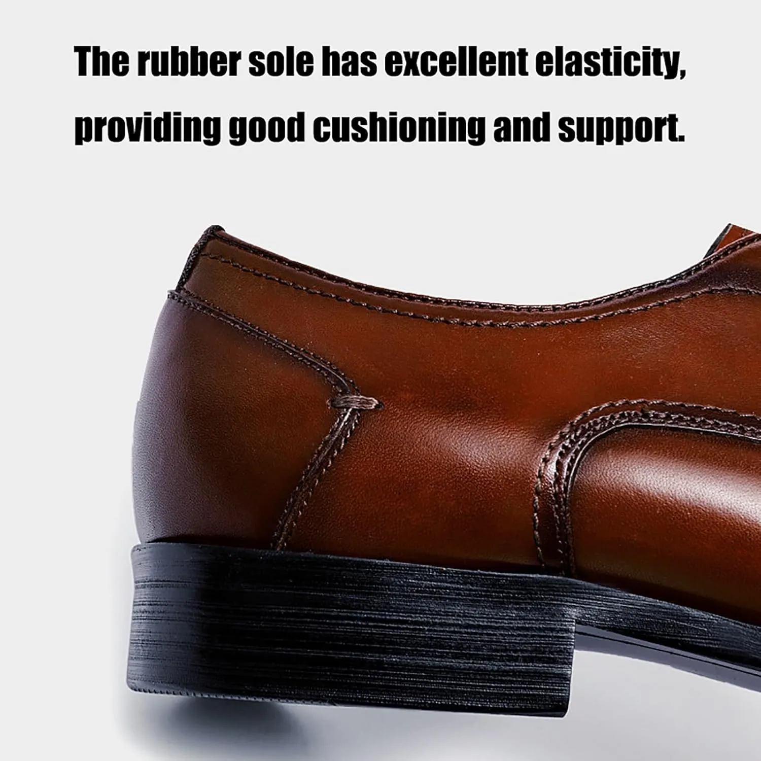 Men's Premium Dress Shoes for Business and Weddings Breathable Cowhide Oxfords with Non-Slip Rubber Sole, Formal Office and Event Footwear