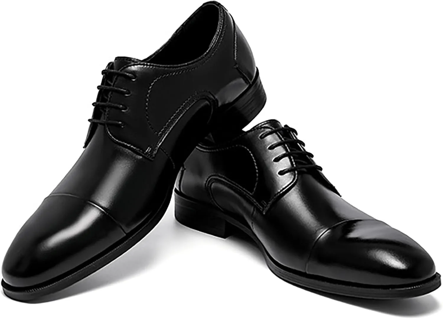 Men's Premium Dress Shoes for Business and Weddings Breathable Cowhide Oxfords with Non-Slip Rubber Sole, Formal Office and Event Footwear