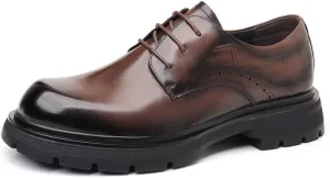 Men's Waterproof Oxford Shoes Non-Slip Rubber Sole Men Formal Derby Shoes Business Tuxedo Shoes