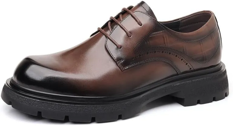 Men's Waterproof Oxford Shoes Non-Slip Rubber Sole Men Formal Derby Shoes Business Tuxedo Shoes