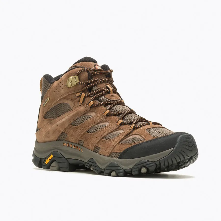 Merrell Men's Moab 3 Mid Waterproof Medium Width Earth Leather J035839