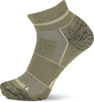 Merrell unisex-adult Lightweight Day Hiker Ankle Socks Unisex Coolmax Wool Blend and Zoned Cushion