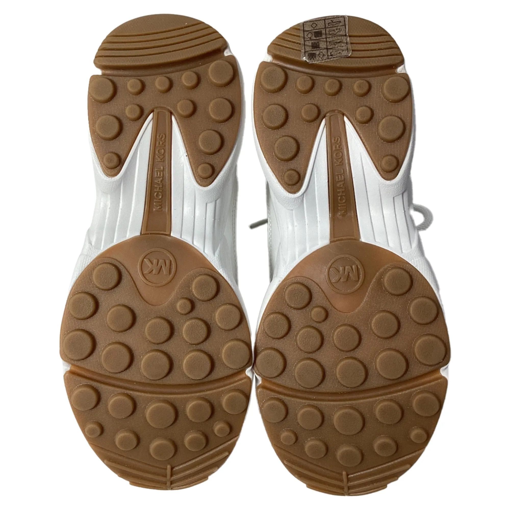 Michael Kors Katrina Mesh Trainer in Optic White Leather