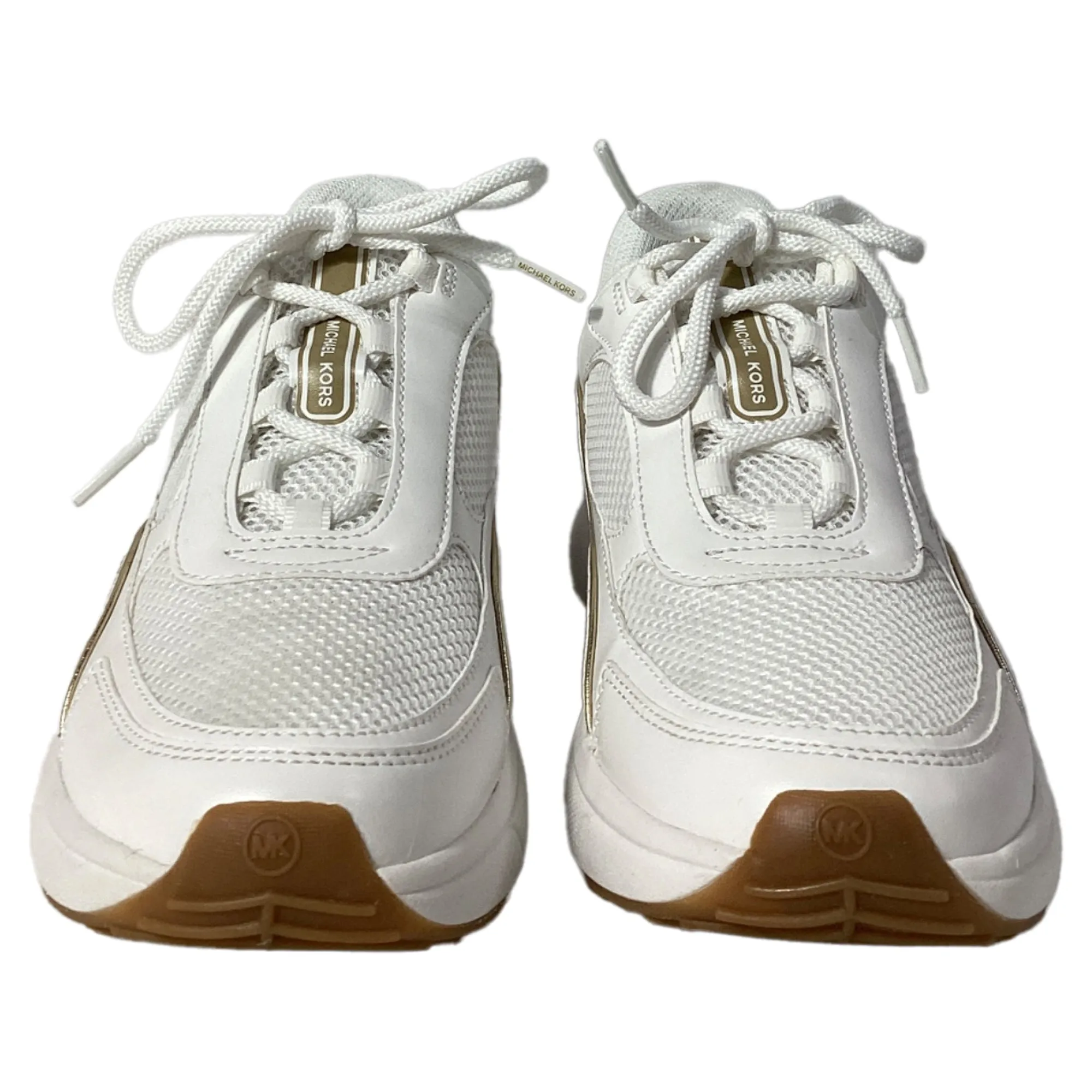 Michael Kors Katrina Mesh Trainer in Optic White Leather