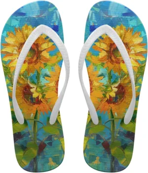 Micoklinlin Flip Flops for Women Summer EVA Sandals for Pool Beach Slip On Gym Bathroom Shower Shoes Walking Slipper Shoes