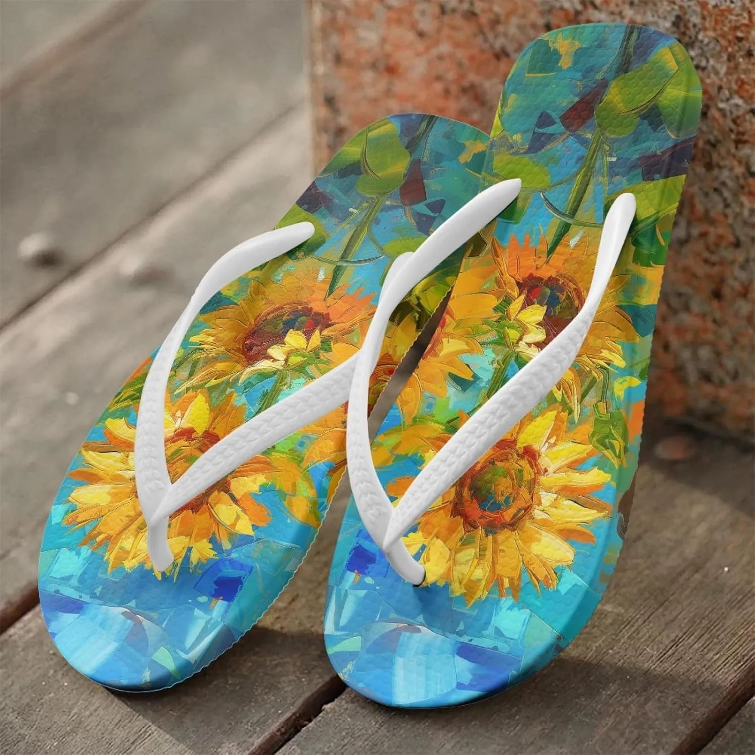 Micoklinlin Flip Flops for Women Summer EVA Sandals for Pool Beach Slip On Gym Bathroom Shower Shoes Walking Slipper Shoes