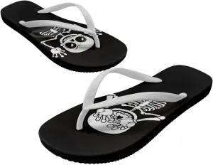 Micoklinlin Womens Flip Flops with Artistic Prints EVA Soft Shower Flat Sandals Summer Bathroom Beach Pool Rubber Slippers