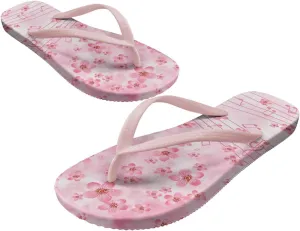 Micoklinlin Womens Flip Flops with Artistic Prints EVA Soft Shower Flat Sandals Summer Bathroom Beach Pool Rubber Slippers