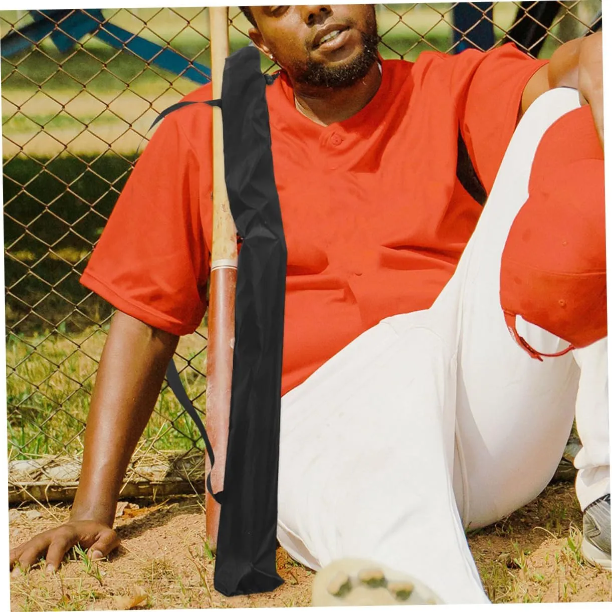 Milisten Baseball Bat Storage Bag Large Youth Softball Bag Baseball Back Adult Sports Carrying Pouch Strap Bat