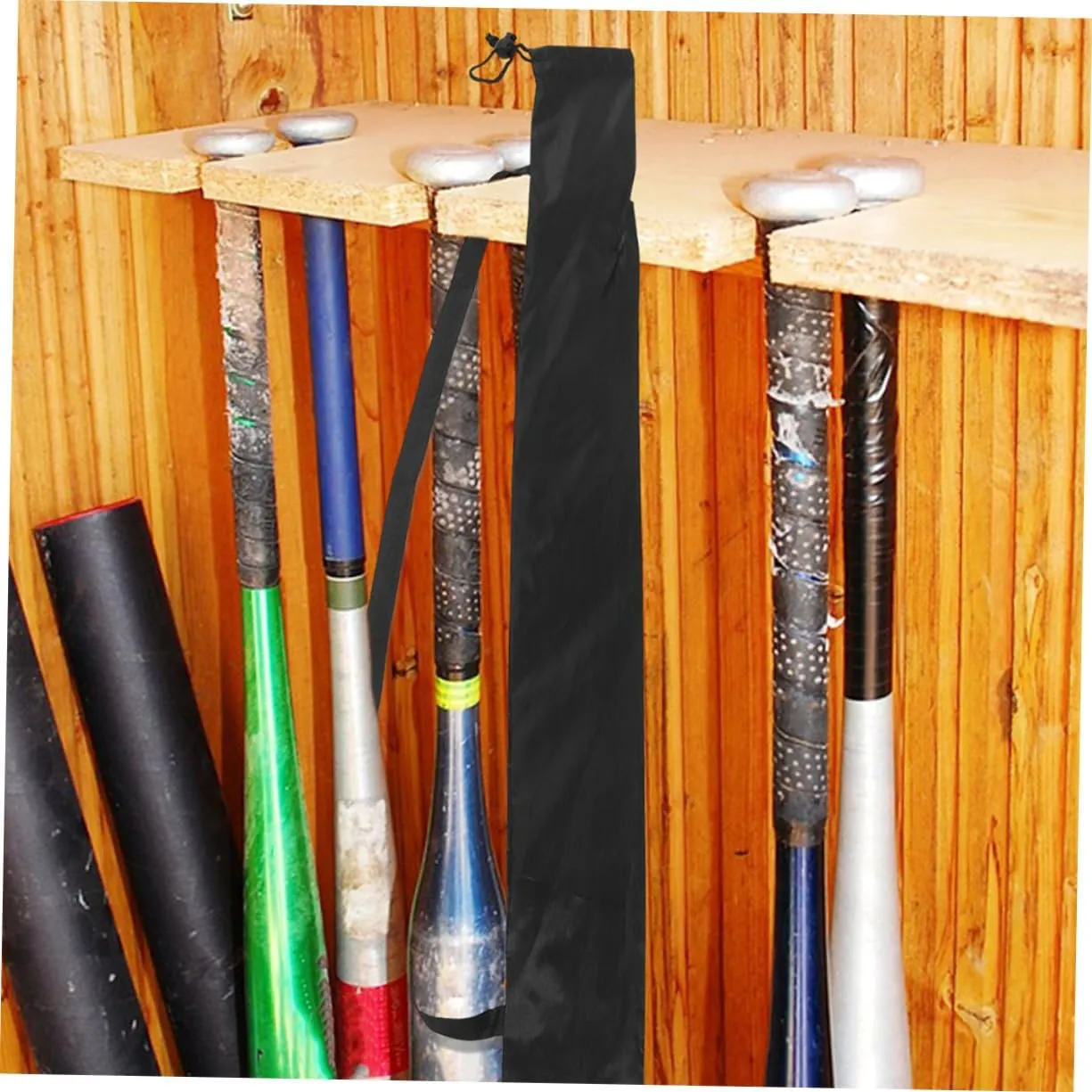 Milisten Baseball Bat Storage Bag Large Youth Softball Bag Baseball Back Adult Sports Carrying Pouch Strap Bat