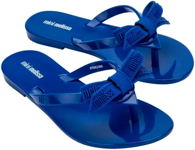 mini melissa Harmonic Collection Girls Flip Flops - Kids Slip On Sandals, Jelly Shoes