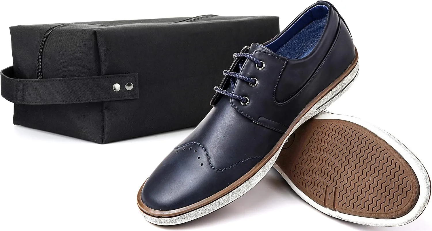Mio Marino Men Casual Oxford Shoes - Comfortable Business Fashion Mens Casual Dress Shoes