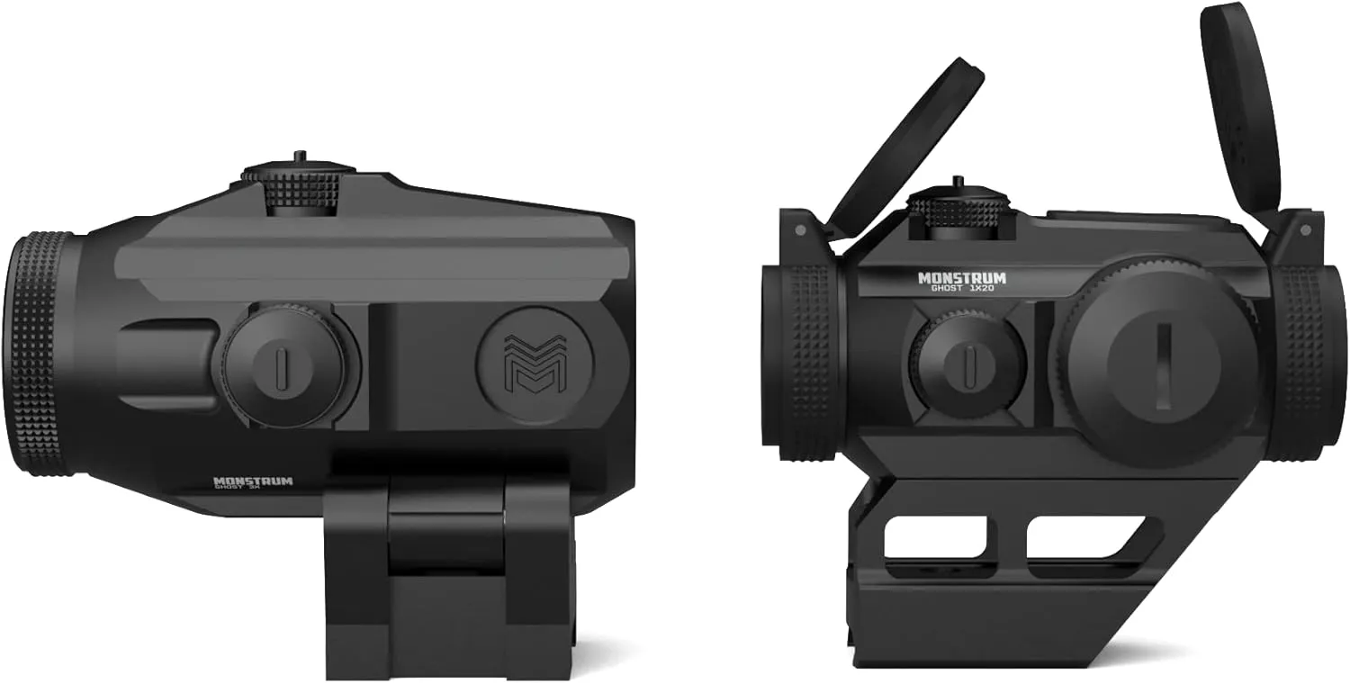 Monstrum Ghost Red Dot Sight | Ghost G3 3X Micro Magnifier with Flip to Side Mount | Combo