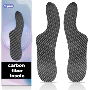 Morton's Extension Orthotic, Carbon Fiber Insole 1 Pair, Rigid Foot Support Insert for Morton's Toe, Turf Toe, Hallux Limitus, Hallux Rigidus, Arthritis (235mm -Women's Size 8-8.5, Men's 7-7.5) Black